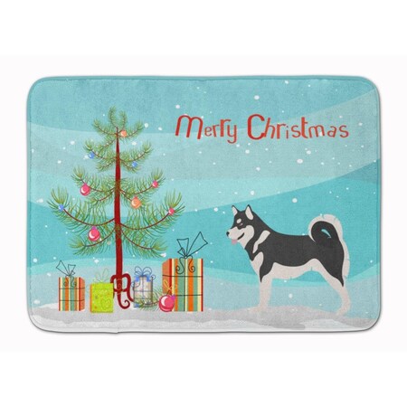 Carolines Treasures Alaskan Malamute Christmas Machine Washable Memory Foam Mat BB8486RUG